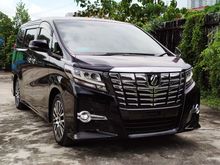 2017 TOYOTA ALPHARD 2.5 SC PACKAGE UNREG - ANDROID PLAYER - YOUTUBE / WAZE - PILOT SEAT - 2 POWERDOOR - POWERBOOT - 3 YEARS WARRANTY