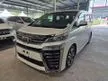 Recon 2021 Toyota Vellfire 2.5 ZG Sunroof Unreg