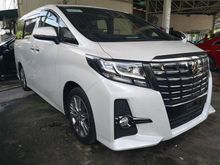 2016 Toyota Alphard 2.5 TYPE BLACK/FREE 5 YEARS WARRANTY SMART TAG/POWER BOOT