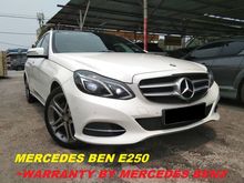2016 Mercedes-Benz E250 2.0 Avantgarde FULL SERVICE RECORD 70k km only UNDER WARANTY BY MERZ MALAYSIA