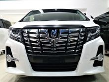 2015 UNREG Toyota Alphard 2.5 S Package MPV 8S 2PDR BKITS RCAMERA SPARE TYRE