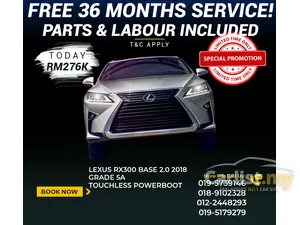 FREE 36 MONTHS SERVICE RX300 BASE GRADE 5A FREE 5 YEARS SERVICE SPECIAL PROMOTION LIMITED TIME ONLY