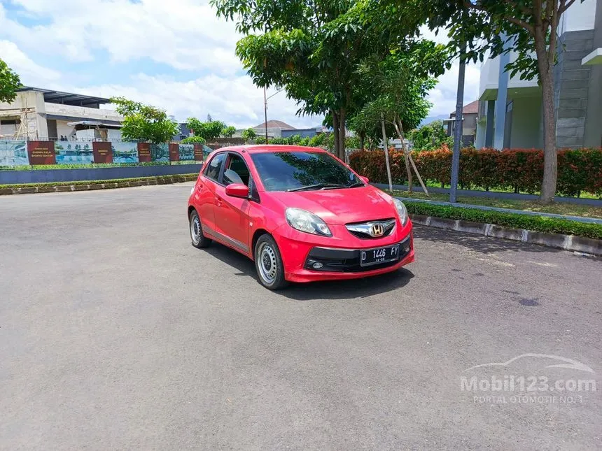 Jual Mobil Honda Brio 2014 E 1.2 di Jawa Barat Automatic Hatchback Merah Rp 115.000.000