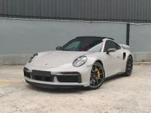 2023 Porsche 911 3.7 Turbo S Coupe Crayon Grey Colour / Red Interior / Burmester Sound System / Carbon Interior / Ventilation Seat
