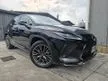 Recon 2020 Lexus RX300 2.0 F Sport Sun Roof 4Cam360View PCS LTA BSM HUD Black Leather Power Boot Unregister
