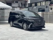 2025 Toyota Alphard 2.5 Z MPV/ GRADE 4.5A/ SUNROOF/ DIM/ HUD/ ADVANCE DRIVE & AUTO PARKING/ ROOF MONITOR/ AUTO SIDE STEP/ 6 YEARS WARRANTY PROVIDED