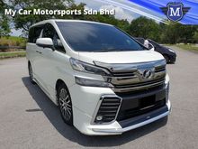 2016 Toyota Vellfire 2.5 Z G Edition 360 SURROUND CAMERA PILOT SEAT SUNMOONROOF TWIN P/DOOR P/BOOT TIP TOP CONDITION