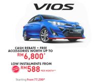 2020 June Rebate RM8k Toyota Vios 1.5 G