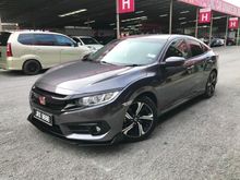 2017 Honda Civic 1.5 TC VTEC (A) FULL BODYKITS, PROJECTOR HEADLAMPS, LED DAY LIGHT, CUSTOM SPOILER, KEYLESS PUSH START