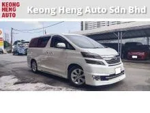 2013 Toyota Vellfire 3.5 VL PREMIUM MPV (A) REG MARCH 2015, CAREFUL OWNER, L/MIL - 118K KM, HOME THEATER, 360, FREE 1 YEAR CAR WARRANTY, 17 S/RIMS