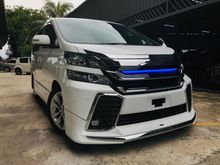 Toyota Vellfire 2.4 2 PILOT SEATS 1 YEAR WARRANTY 2015,MODELLISTA SPEC,SUN MOON ROOF,BLACK INTERIOR,POWER BOOT,FULL BODY KIT,ONE DATIN OWNER