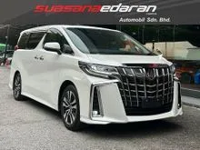 2021 Toyota Alphard 2.5 G SC MPV Sunroof, Full Black Leather Seats,Maker Tv, 3 Eyes LED, DIM, Power Boot, Power Memory Seats, 18 Rims