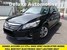 2013 Honda Accord 2.0 VTi-L Sedan LUXURY HIGH SPEC FULL BODYKIT FULL LEATHER SEAT WITH ELECTRONIC SEAT NEW FACELIFT MODEL FRONT AND BACK PARK SENSOR
