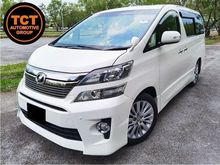2013 Toyota Vellfire 2.4 FACELIFT ZG Edition PILOT SEAT SUNROOF MOONROOF P/BOOT 2 P/DOOR MPV