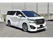 2016 Toyota Vellfire 2.5 ZG MPV_High Spec(Full)_Original Mileage_70,xxx KM_FREE Auto Warranty_RM50K/Year