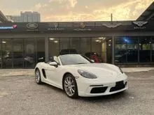 2021 Porsche 718 2.0 Boxster Convertible PDLS,15K KM,Grade 4.5B,Japan Spec,Reverse Camera,Sport Exhaust,CAYMAN,Black Convertible Top