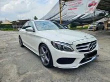 2018 Mercedes-Benz C200 2.0 AMG Local Spec, Original Low Mileage, Car King, Red Leather Seat