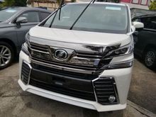 TOYOTA VELLFIRE ZA SPEC 2.5L UNREGISTER 2015 JAPAN SPEC