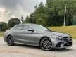 Used 2019 Mercedes-Benz C300 2.0 AMG FACELIFT 4MATIC ( FULL SERVICE RECORD 37K KM WITH FREE ONE SET BRAKE ROTOR AND BRAKE PAD) 2020 - Cars for sale