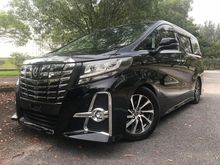 2016 Toyota Alphard 2.5 G S C Package MPV**JBL SURROUND SYSTEM**SURROUND CAMERA**PRE-CRASH**PREMIUM WARRANTY**