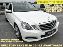2013 Mercedes-Benz E250 CGI 1.8 AVANTGARDE FACELIFT (A) PERFECT CONDITION