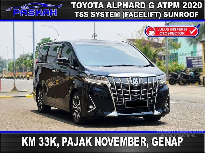 Jual Mobil Toyota Alphard 2020 G 2.5 di DKI Jakarta Automatic Van Wagon Hitam Rp 925.000.000