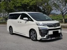 2020 Toyota VELLFIRE 2.5 ZG PREMIUM TOYOTA SERVICE  MODELLISTA PILOT SEATS SUNROOF 2 POWER DOOR POWER BOOT ONE CAREFUL OWNER