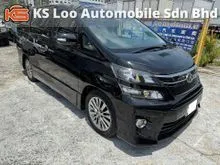 Toyota Vellfire 2.4 Z GOLDEN EYE (A) 7 SEMI LEATHER SEAT - 2 POWER DOOR - POWER BOOT - PUSH START BUTTON - TOUCH SCREEN - REVERSE CAMERA - NICE NUMBER