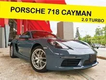 2018 Porsche 718 2.0 Cayman Coupe OFFER UNREGISTER RECOND