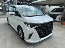 2025 Toyota Alphard 2.5 Z [ GRADE 4.5A / 6K KM ] With Universal Side Step Ori / HUD / DIM / BSM / Twin Moonroof / 360 Camera [ Recon Unregister ]