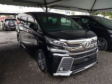 2016 UNREG Toyota Vellfire 2.5 Z G Edition MPV PILOT SEAT KAYA RAYA OFFER 0% GST