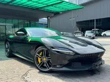 2021 Ferrari Roma 3.9 Coupe RECON UK SPEC TIP TOP CONDITION ORIGINAL LOW MILEAGE FULL ELETRIC SEATS CARBON FIBRE STEERING YELLOW BRAKE CALLIPER
