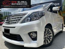TOYOTA ALPHARD 2.4 TYPE GOLD PREMIUM POWER BOOT SUNROOF 1 VIP OWNER ORIGINAL MILEAGE 75K KM