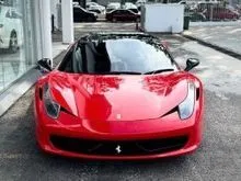 2011/2012  Ferrari 458 Italia 4.5 V8 Coupe  570HP  Rosso Performance Icon Carbon Ceramic Brakes