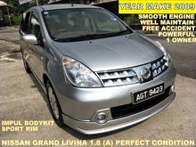 2009 Nissan Grand Livina 1.8 Impul (A) PERFECT CONDITION 7 SEATED