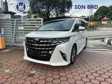 2025 Toyota Alphard 2.5 Z FULL SPEC (2023 to 2025 50 UNITS READY) LOW MILES + SIDE STEPS + HUD + ROOF MONITOR + TWIN SUNROOF + GRADE 5A + LOW MILEAG