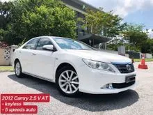 ACTUAL 2012 Toyota Camry 2.5 V DIRECTOR retiree