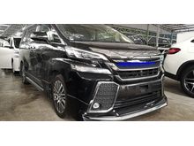 2016 Toyota Vellfire 2.5 ZG / SUNROOF / ORI JPN MODELISTA KITS / GS GRILL / READY STOCK NO NEED WAIT