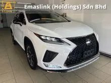 2020 Lexus RX300T 2.0 F Sport BSM Panaromic Roof HUD Up Display 360View Paddle Shif Power Boot Push Start Engine