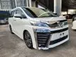 Recon 2018 Toyota Vellfire 2.5 Z G Edition MPV 2.5 ZG PCS LKA DIM Pilot Seat PB Unreg - Cars for sale