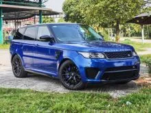 SPECIAL OFFER UNREGISTERED 2017 Land Rover Range Rover Sport 5.0 SVR PANORAMIC ROOF REAR CAMERA BLIND SPOT MERIDIAN 360 CAMERA BLACK LEATHER SEAT