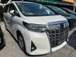 Recon 2019 Toyota Alphard 2.5 X New Facelift White *** Great Condition *** Premium Leather Cover***