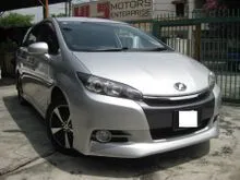 14/17 Toyota Wish 1.8 S (A) VVTI S Specs New Facelift Paddle Shift Push Start Keyless Entry 16 Sport Rims Rear Disc Brakes S Specs Bodykits