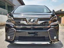2017 Toyota Vellfire 2.5 ZA Golden Eyes 7S 2PDR B-KITS P-BOOT RE-CAM