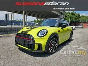 Zesty Yellow - 2022 MINI Cooper JCW Cooper John Cooper Works 3 Door Unreg - Brown Leather Cover + HUD