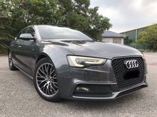 TRUE YEAR MADE -2012/13 Audi A5 2.0 TFSI Quattro S Line FACELIFT - RAYA PROMO- GRADE A CONDI - BLACK LEATHER INTERIOR - REVERSE CAM- BBS 18 INCH RIM