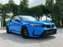 2024 Honda Civic 2.0 Type R FL5 Hatchback Japan Spec Unreg Boost Blue New Car Condition Low Mileage Red Interior