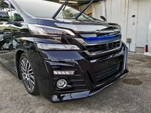 2015 Toyota Vellfire 2.5 ZG WITH ALPINE SET AND ADMIRATION EXHAUST SYSTEM* HIGHEST GRADE CAR* 3-YEARS WARRANTY* ALPHARD SC