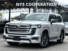 2023 Toyota Land Cruiser 3.4 ZX Petrol Twin Turbo SUV Unregistered READY STOCK WELCOME VIEW GREAT CONDITION FULL SPEC COOL BOX BODY KIT JBL REAR TV