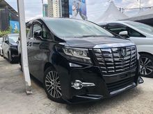 2017 Toyota Alphard 2.5 G S C Package MPV FULL SPEC JBL LEATHER 360 CAMERA SUNROOF UNREG